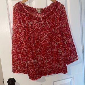 GORGEOUS Lucky Brand blouse sz large